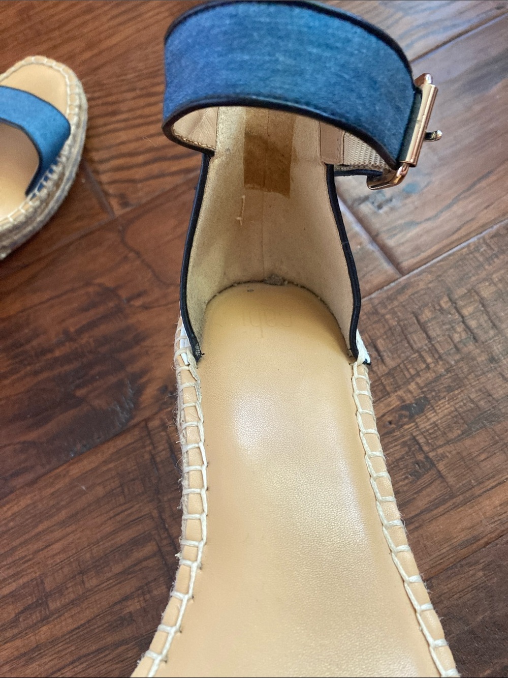 Cabi “Parker” Espadrille Wedge Sandals with Ankle Strap - Picture 4 of 15